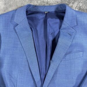 Bonobos Jetsetter Blazer 46L Blue Wool Blend Suit Jacket Sport Coat 2 Button